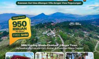 Kavling Ekslusif Dikawasan Wisata Puncak Dua Bogor