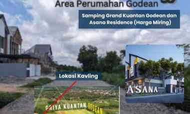 Kavling Godean Jogja Luas 192 m2. 3 jt an Nego