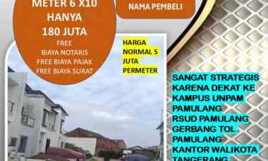 Kavling Paling Murah di Pamulang