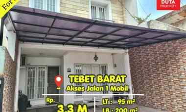 Dijual Rumah Tebet Barat Bagus Siap Huni 2 Lantai Jalan 1 Mobil