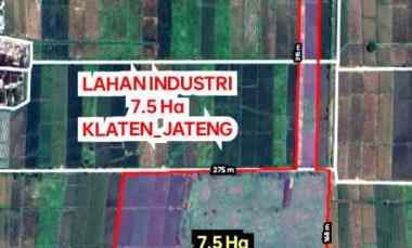 lahan industri 5 ha siapbangun diklaten op 650rb m2