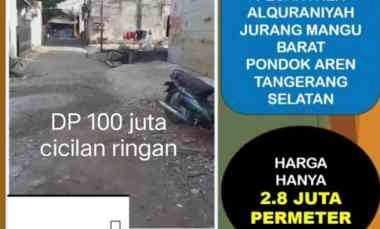 Tanah Dijual di Jalan panti asuhan jurang mangu barat tangerang selatan