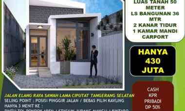 Promo Perdana Rumah 1 Lantai 430 juta