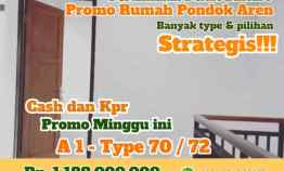 Promo Rumah Pondok Aren dekat Swalayan Harmoni