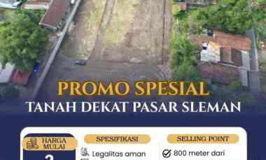 Promo Spesial Tanah Kavling dekat Pasar Sleman