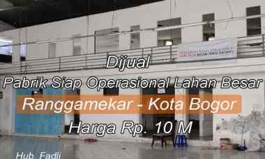 Dijual Pabrik Strategis Lokasi Bogor Selatan Kota Bogor. Surat SHM