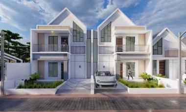 Rumah 2 Lantai Bergaya Scandinavian di Prambanan