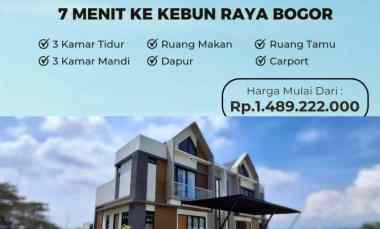 Rumah 2 Lantai Minimalis dekat Kebun Raya Bogor