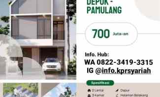 gambar rumah 2 lantai scandinavian depok dekat univ pamulang