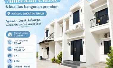 Rumah 2LT American Classic di Kalisari Jakarta Timur