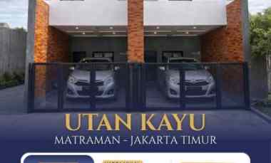 Rumah 3LT dekat RSUD Matraman, Utan Kayu, Jakarta Timur
