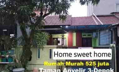 rumah 525 juta murah taman anyelir 3 kalimulya depok