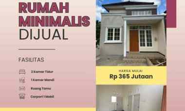 rumah baru 1 lantai bergaya minimalis di kota malang