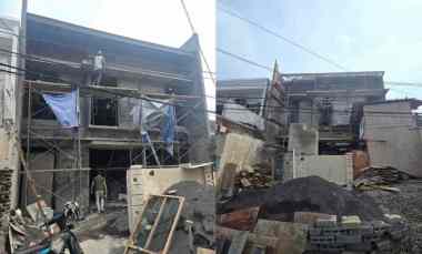 Rumah Baru dalam Proses Pembangunan di Sutorejo Tengah