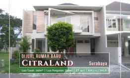 rumah baru modern minimalis di citraland surabaya