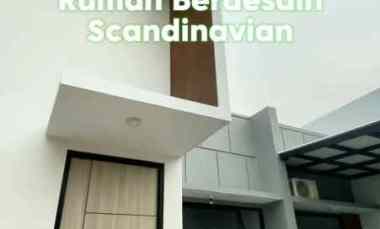 rumah cluster desain scandinavian di kota bekasi