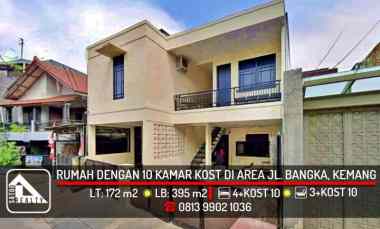 Rumah dengan 10 Kamar Kost di jl. Bangka, Kemang
