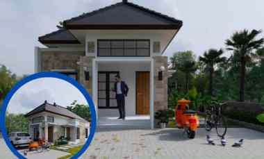 rumah di pekem bonus gazebo desain minimlais modern