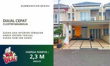 Rumah Dijual di Summarecon, Bekasi Utara, Kota Bekasi, Jawa Barat