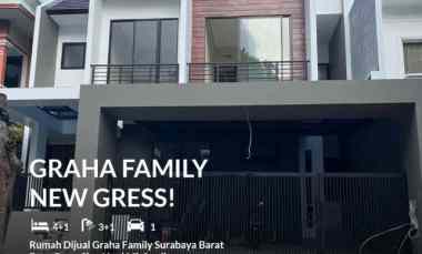 rumah dijual graha family surabaya barat baru gress