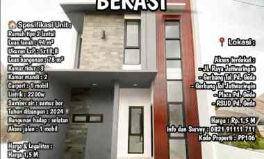 rumah dijual jatiwaringin bekasi siap huni bisa kpr