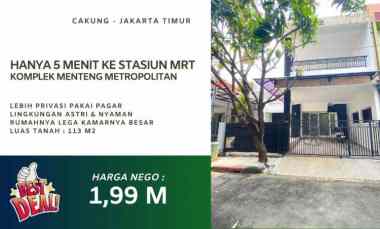 Rumah Dijual di Metland Menteng, Cakung, Jakarta Timur