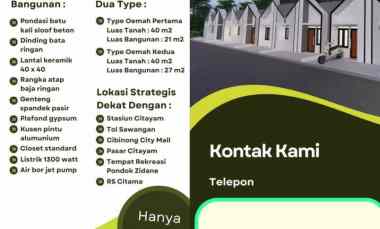 Rumah Dijual Paling Murah di Nanggerang