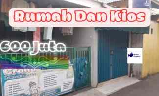 rumah dijual sudah ada kios untuk usaha