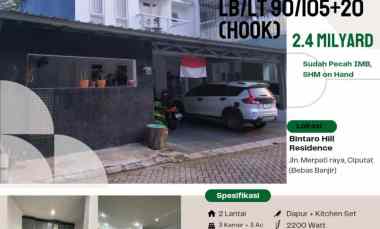 rumah full furnished hook 8 menit tol serpong ciputat