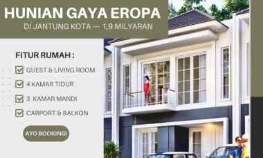 rumah gaya eropa 2 lantai exclusive