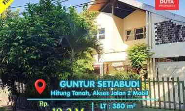 Dijual Rumah Guntur Hitung Tanah Lokasi Sangat Strategis Jalan 2 Mobil