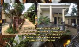 Dijual Murah. Rumah Tingkat di jl. Kalisuren, Depok, Jawa Barat