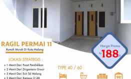 Rumah 100 Jutaan Free Desain 2 menit ke Kampus UM 2 Ragil Permai