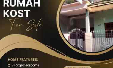 rumah kost 2 lantai strategis