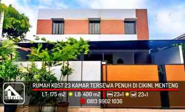 rumah kost 23 kamar tersewa penuh di cikini menteng