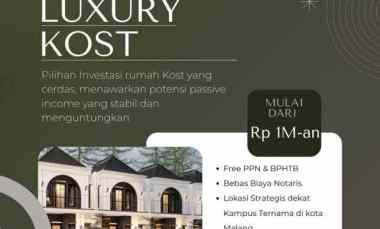 Rumah Kost 8 Kamar Malang Kota dekat UB Siap Huni