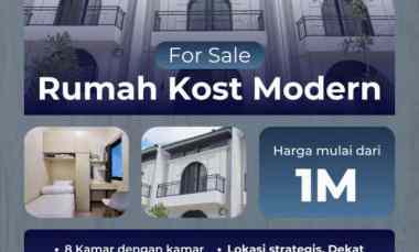 Rumah Kost dekat Kampus UB Malang Kota 8 Kamar 1M