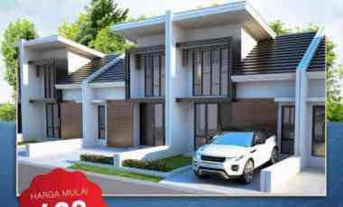 rumah mezzanine 1 1 2 lantai free dp unit ready