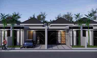rumah modern dalam cluster di mlati sleman
