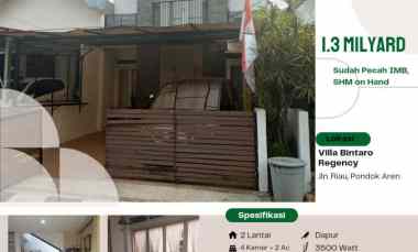 rumah murah 2 lt 15 menit tol serpong bintaro