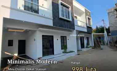 Rumah Lenteng Agung Murah dalam Cluster dekat Stasiun