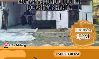 rumah second 1 lantai di griya shanta