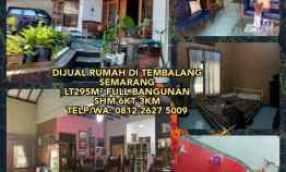 Dijual Rumah di Tembalang Semarang Lt295m Full Bangunan Shm 6kt 3km