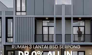 Rumah Serpong 3 Lantai Cukup 10 juta sudah all in