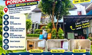 Rumah Siap Huni Pondok Aren dekat British School, SHM