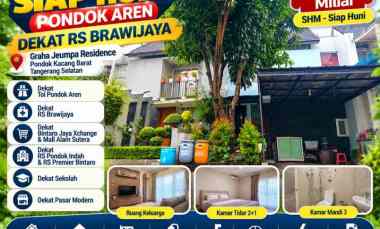 Rumah Siap Huni Pondok Aren dekat RS Brawijaya Bintaro