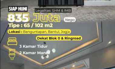 Rumah Siap Huni Shm dekat Blok O Ringroad, Jogja