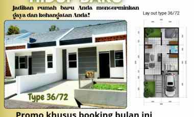 Rumah Siap Huni tanpa Dp hanya Booking 1 juta all in