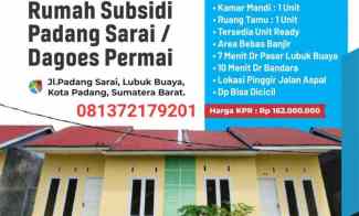 Rumah Siap Huni Wajib Cash Padang Sarai