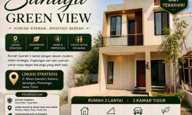 Rumah Syariah 2 lantai di Ponorogo